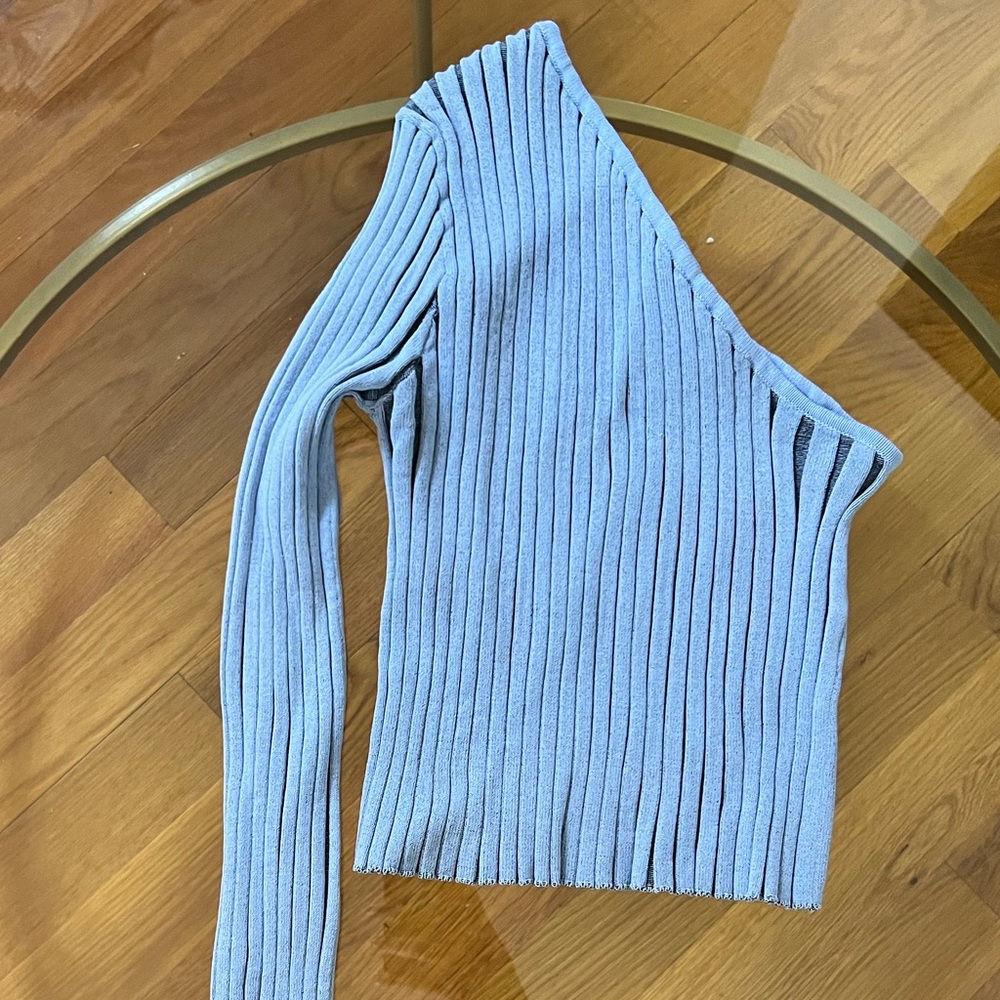 ZARA RUBBED CROP TOP